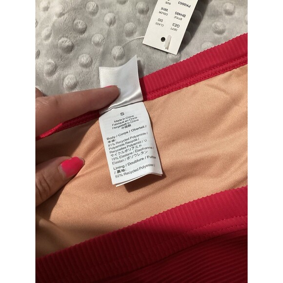 J. Crew Dark Pink Textured Ribbed Bikini Swim Bottom S - Picture 5 of 6